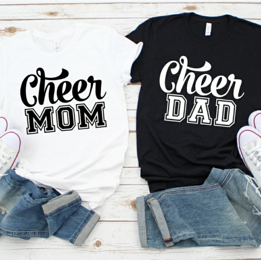 Cheer Mom and Dad Shirts